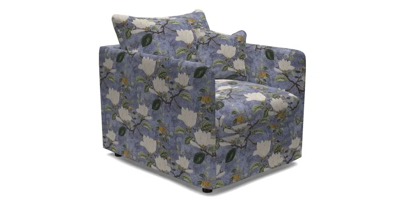 Madehurst Chair in Two Tone Plain Biscuit. Loose cover option available