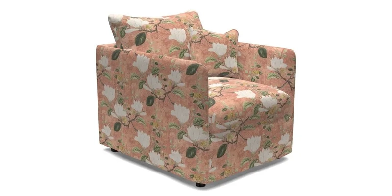 Madehurst Chair in Two Tone Plain Biscuit. Loose cover option available