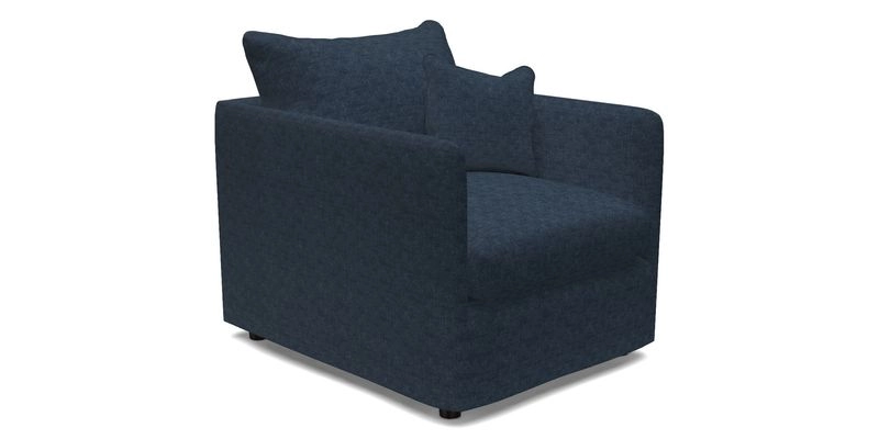 Madehurst Chair in Two Tone Plain Biscuit. Loose cover option available