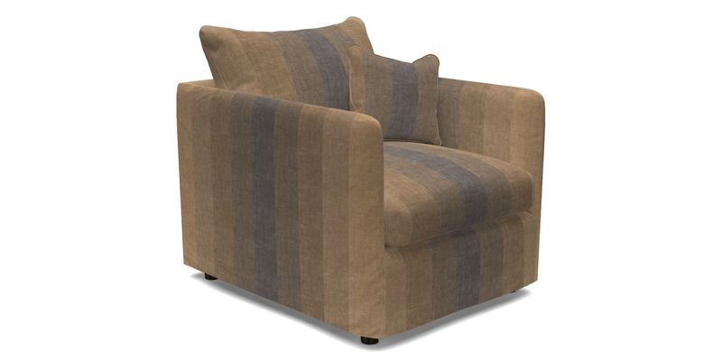 Madehurst Chair in Two Tone Plain Biscuit. Loose cover option available