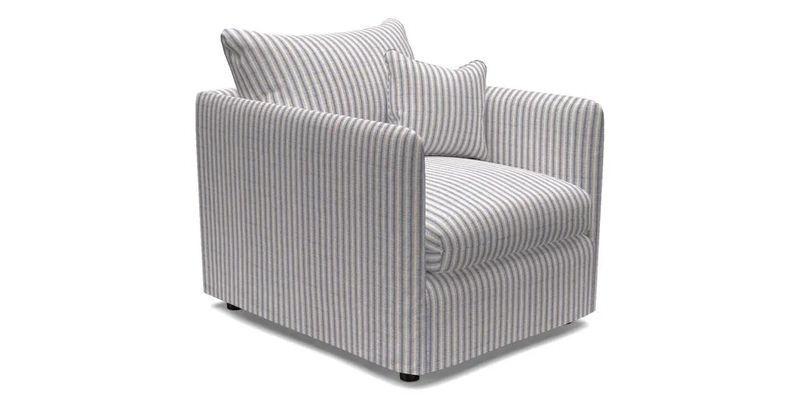 Madehurst Chair in Two Tone Plain Biscuit. Loose cover option available