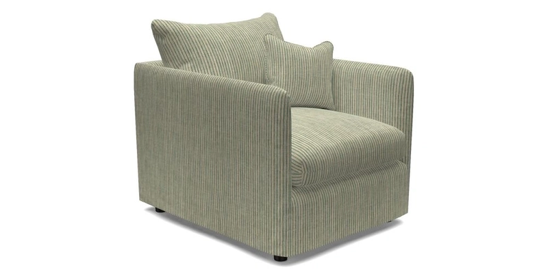 Madehurst Chair in Two Tone Plain Biscuit. Loose cover option available