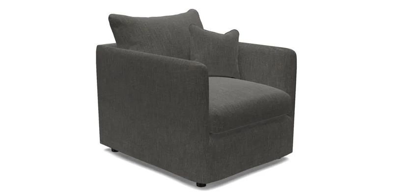 Madehurst Chair in Two Tone Plain Biscuit. Loose cover option available