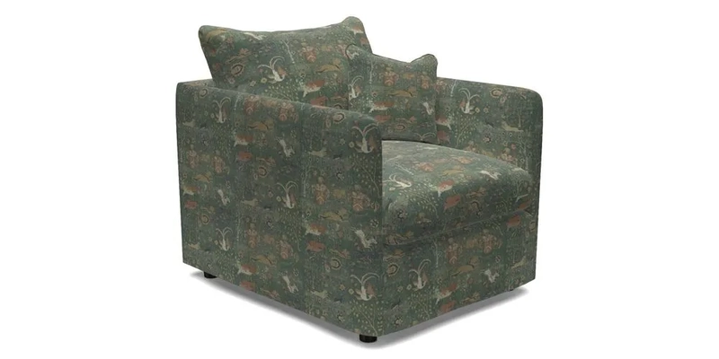 Madehurst Chair in Two Tone Plain Biscuit. Loose cover option available