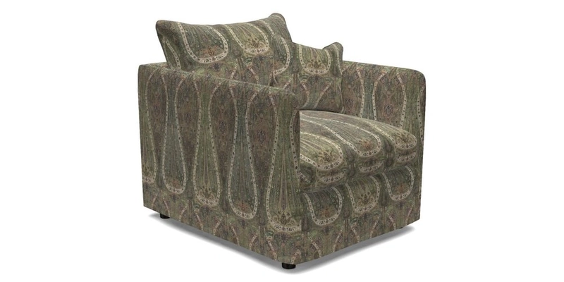 Madehurst Chair in Two Tone Plain Biscuit. Loose cover option available