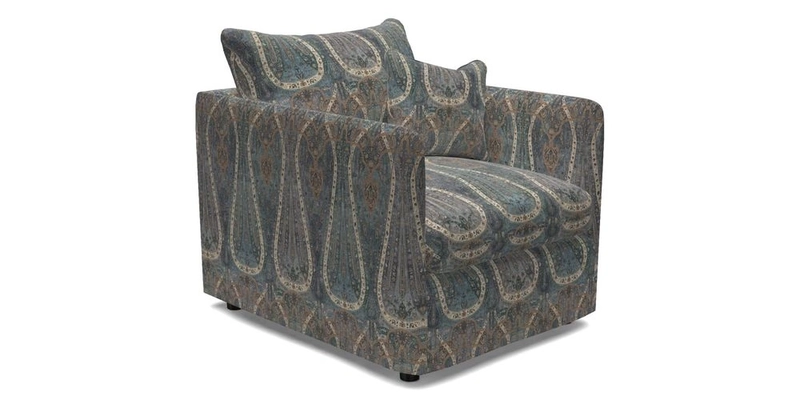 Madehurst Chair in Two Tone Plain Biscuit. Loose cover option available