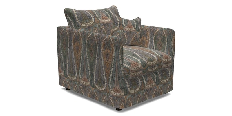 Madehurst Chair in Two Tone Plain Biscuit. Loose cover option available