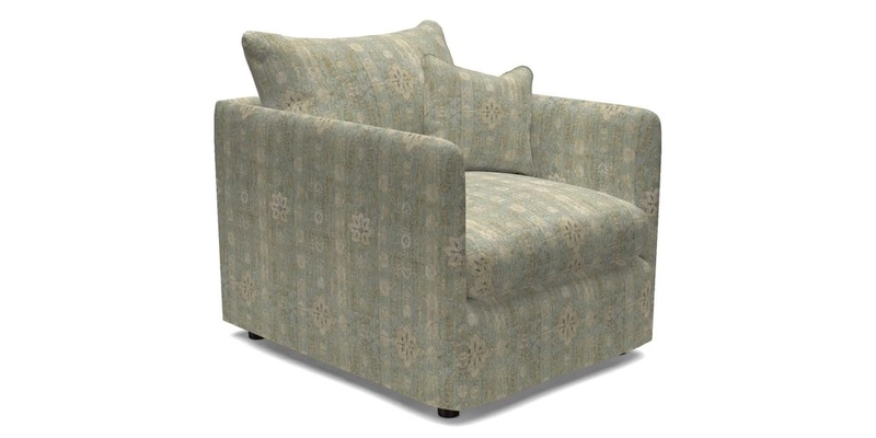 Madehurst Chair in Two Tone Plain Biscuit. Loose cover option available