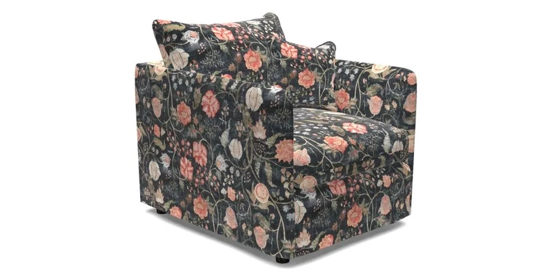 Madehurst Chair in Two Tone Plain Biscuit. Loose cover option available