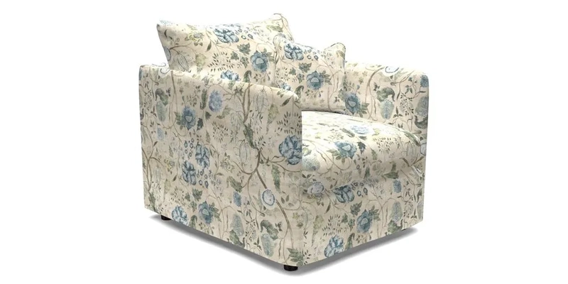 Madehurst Chair in Two Tone Plain Biscuit. Loose cover option available