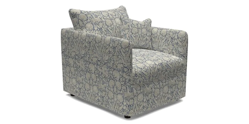 Madehurst Chair in Two Tone Plain Biscuit. Loose cover option available