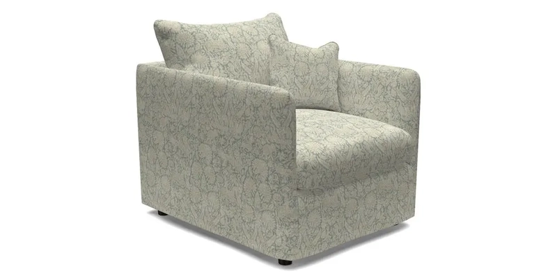 Madehurst Chair in Two Tone Plain Biscuit. Loose cover option available