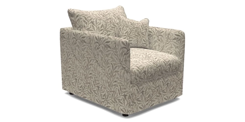 Madehurst Chair in Two Tone Plain Biscuit. Loose cover option available