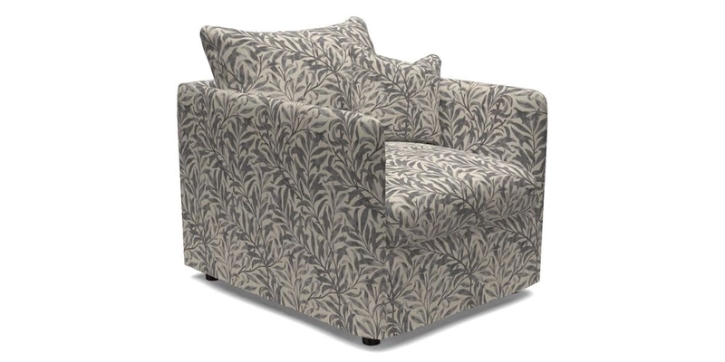 Madehurst Chair in Two Tone Plain Biscuit. Loose cover option available