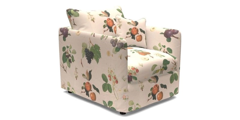 Madehurst Chair in Two Tone Plain Biscuit. Loose cover option available