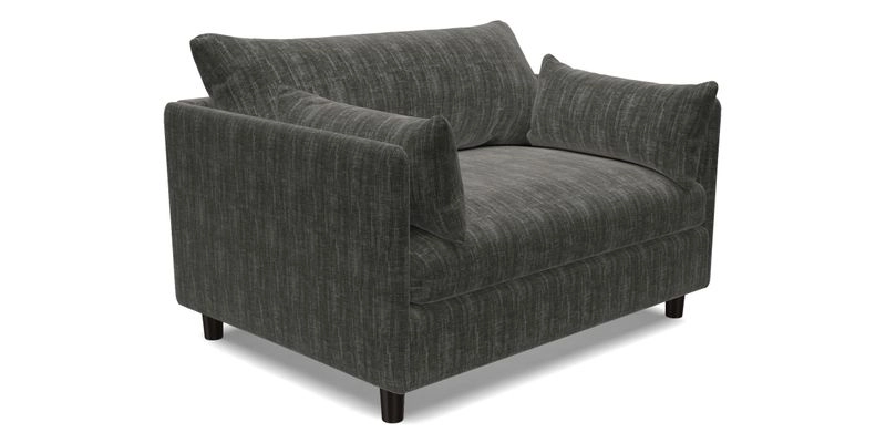 Madehurst Snuggler in Two Tone Plain Biscuit. Loose cover option available