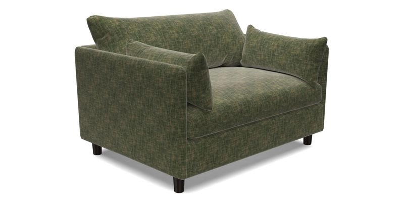 Madehurst Snuggler in Two Tone Plain Biscuit. Loose cover option available