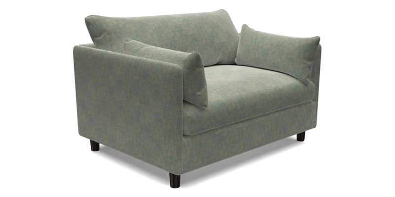 Madehurst Snuggler in Two Tone Plain Biscuit. Loose cover option available