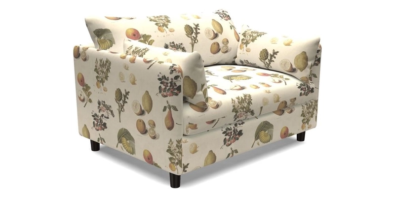 Madehurst Snuggler in Two Tone Plain Biscuit. Loose cover option available