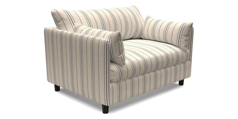 Madehurst Snuggler in Two Tone Plain Biscuit. Loose cover option available