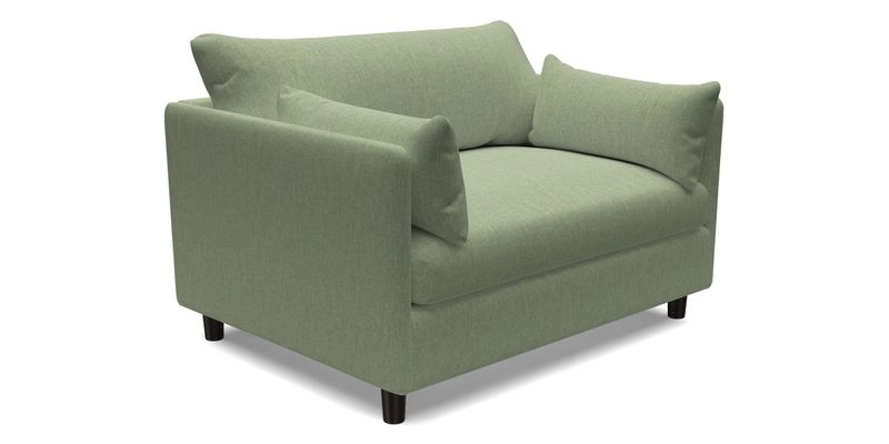 Madehurst Snuggler in Two Tone Plain Biscuit. Loose cover option available