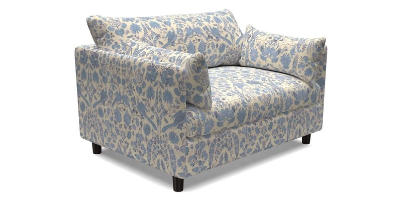 Madehurst Snuggler in Two Tone Plain Biscuit. Loose cover option available