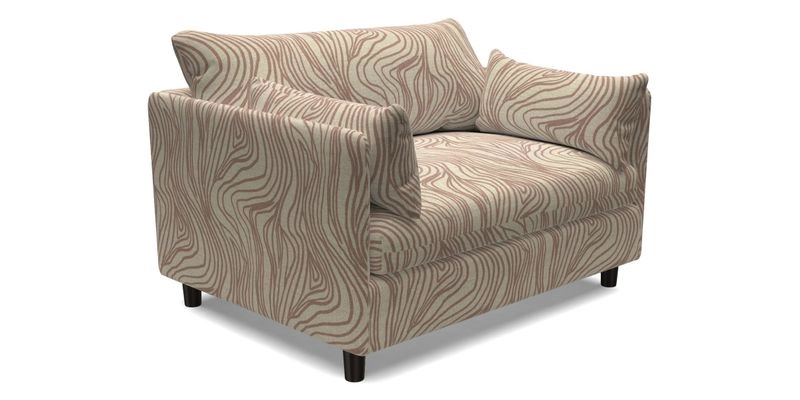 Madehurst Snuggler in Two Tone Plain Biscuit. Loose cover option available