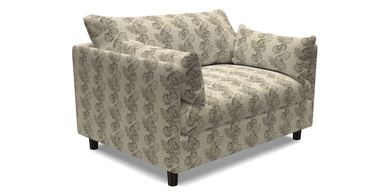Madehurst Snuggler in Two Tone Plain Biscuit. Loose cover option available