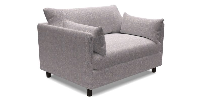 Madehurst Snuggler in Two Tone Plain Biscuit. Loose cover option available