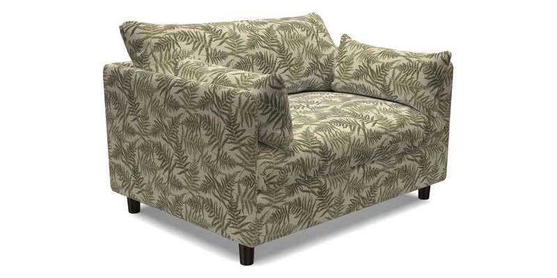 Madehurst Snuggler in Two Tone Plain Biscuit. Loose cover option available