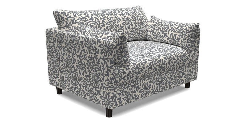 Madehurst Snuggler in Two Tone Plain Biscuit. Loose cover option available