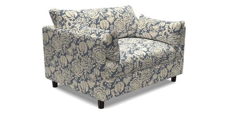 Madehurst Snuggler in Two Tone Plain Biscuit. Loose cover option available