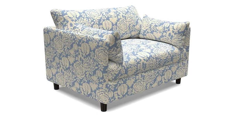 Madehurst Snuggler in Two Tone Plain Biscuit. Loose cover option available