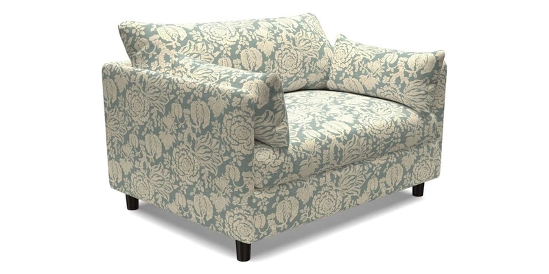 Madehurst Snuggler in Two Tone Plain Biscuit. Loose cover option available