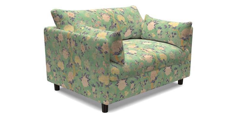 Madehurst Snuggler in Two Tone Plain Biscuit. Loose cover option available