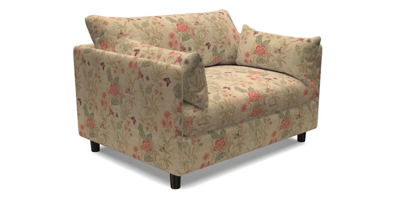 Madehurst Snuggler in Two Tone Plain Biscuit. Loose cover option available