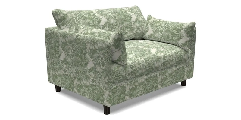 Madehurst Snuggler in Two Tone Plain Biscuit. Loose cover option available