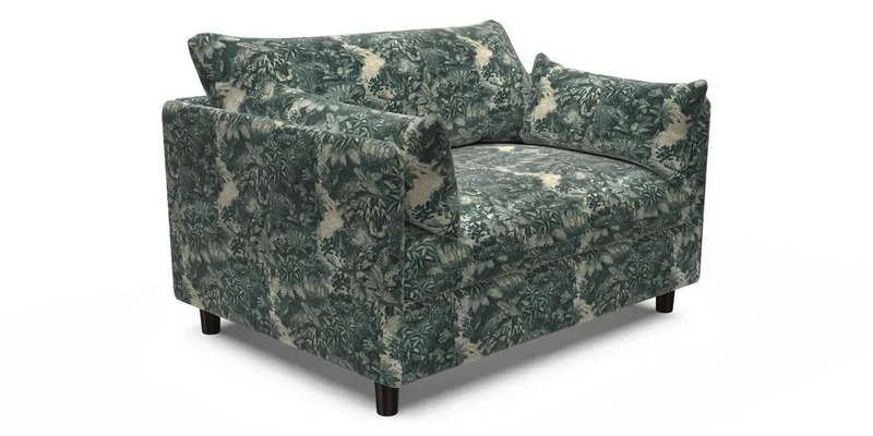 Madehurst Snuggler in Two Tone Plain Biscuit. Loose cover option available