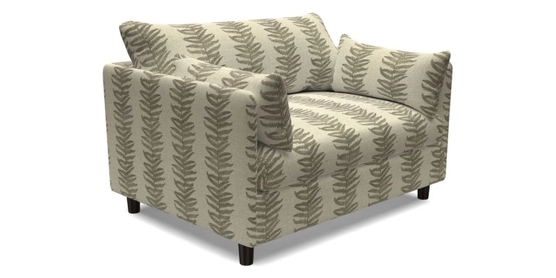 Madehurst Snuggler in Two Tone Plain Biscuit. Loose cover option available