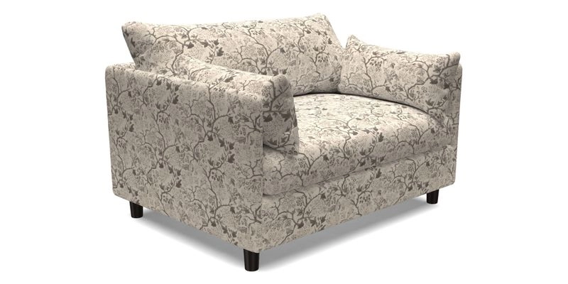 Madehurst Snuggler in Two Tone Plain Biscuit. Loose cover option available