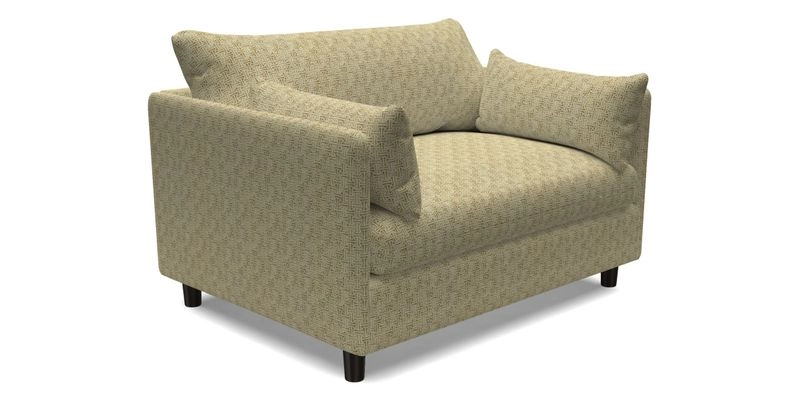 Madehurst Snuggler in Two Tone Plain Biscuit. Loose cover option available