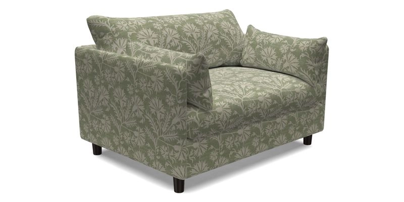 Madehurst Snuggler in Two Tone Plain Biscuit. Loose cover option available