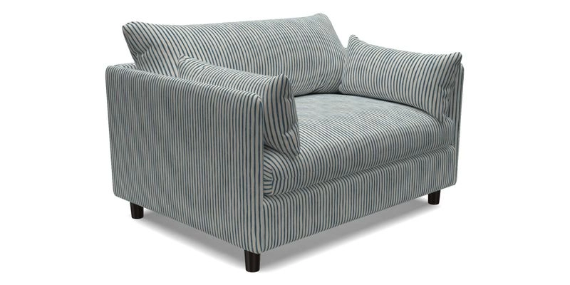 Madehurst Snuggler in Two Tone Plain Biscuit. Loose cover option available