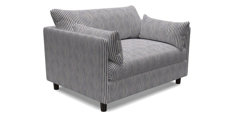 Madehurst Snuggler in Two Tone Plain Biscuit. Loose cover option available