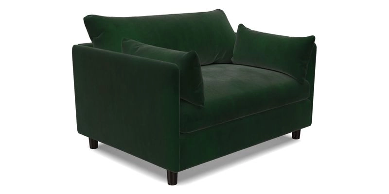 Madehurst Snuggler in Two Tone Plain Biscuit. Loose cover option available