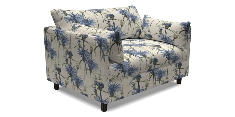 Madehurst Snuggler in Two Tone Plain Biscuit. Loose cover option available