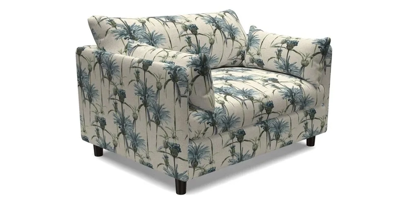 Madehurst Snuggler in Two Tone Plain Biscuit. Loose cover option available