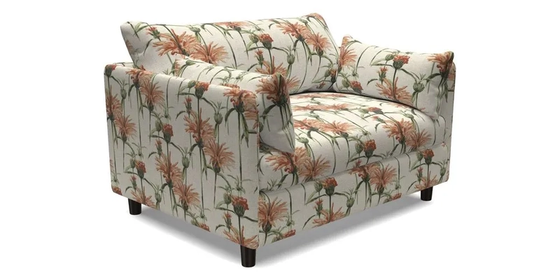 Madehurst Snuggler in Two Tone Plain Biscuit. Loose cover option available