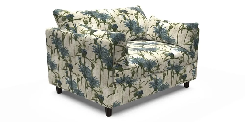 Madehurst Snuggler in Two Tone Plain Biscuit. Loose cover option available