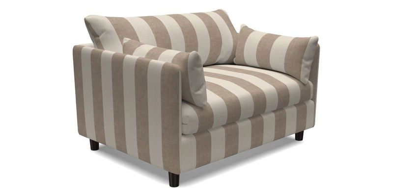 Madehurst Snuggler in Two Tone Plain Biscuit. Loose cover option available